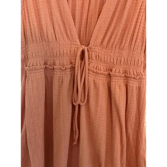 Free People Beach Bound Peach Boho Tank Top sz S - Picture 6 of 9